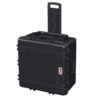 VALISE MAX 0615 MOUSSE PREDECOUPEE + TROLLEY ET ROULETTES