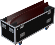 FLIGHT CASE PRO ROULETTES 2 LCD 75" (2135 x 60 x 1215)