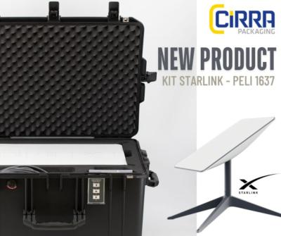 Nouvelle solution d'emballage rvolutionnaire pour le KIT STARLINK avec la Peli 1637!