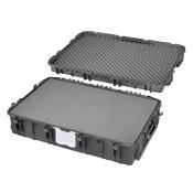 VALISE MAX 1090H280S-R NOIRE AVEC MOUSSE PREDECOUPEE + COUVERCLE AMOVIBLE