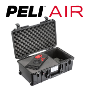 VALISE PELI™ AIR 1535 NOIRE AVEC MOUSSE PREDECOUPEE + TREKPAK
