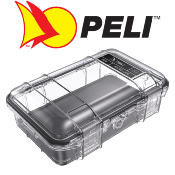 MICRO CASE SERIES™ - PELI™ - NOIRE M50 ETANCHE AVEC COUVERCLE TRANSPARENT