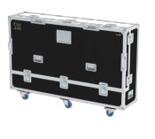 FLIGHT CASE TOURING ROULETTES 1 ÉCRAN LCD 75"